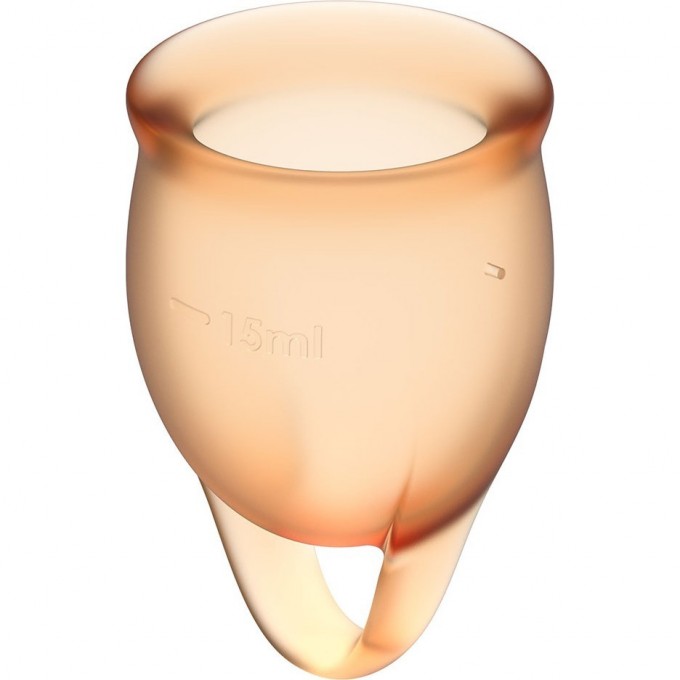 Набор менструальных чаш, 2шт SATISFYER FEEL CONFIDENT MENSTRUAL CUP ORANGE J1762-7 Набор менструальных чаш, 2шт SATISFYER FEEL CONFIDENT MENSTRUAL CUP ORANGE J1762-7