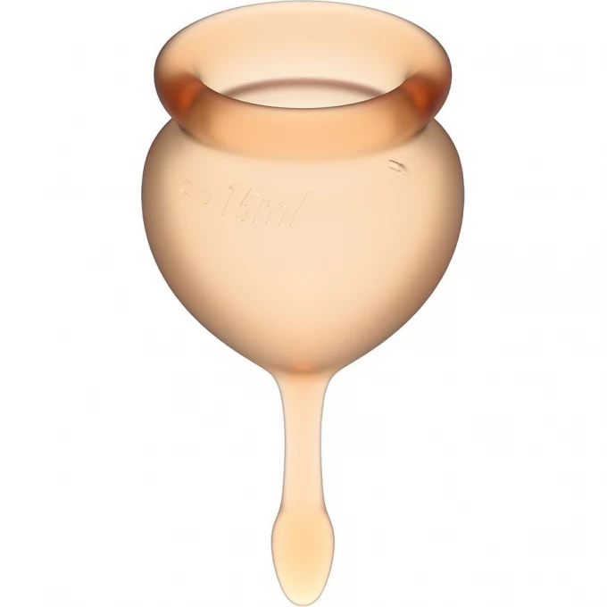 Набор менструальных чаш, 2шт SATISFYER FEEL GOOD MENSTRUAL CUP ORANGE J1763-7 Набор менструальных чаш, 2шт SATISFYER FEEL GOOD MENSTRUAL CUP ORANGE J1763-7