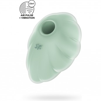 Вакуумный стимулятор клитора SATISFYER CLOUD DANCER, силикон, зеленый