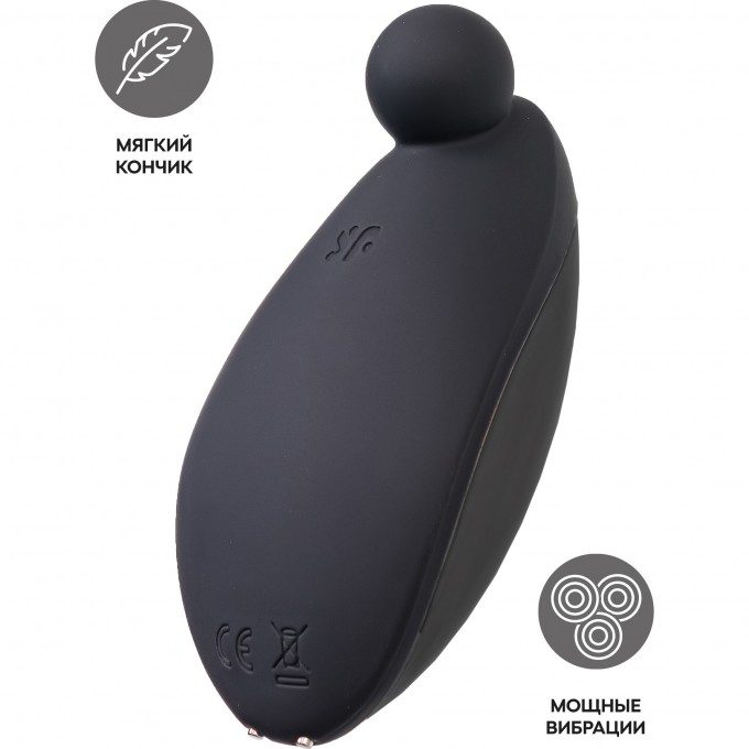 Вибростимулятор клитора SATISFYER SPOT ON 2, черный, 9 см 4044309 Вибростимулятор клитора SATISFYER SPOT ON 2, черный, 9 см 4044309